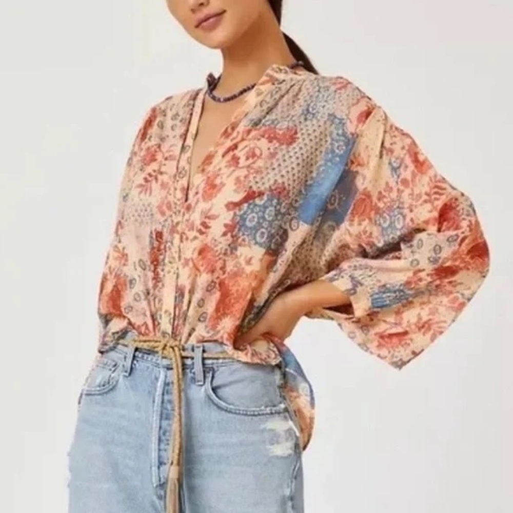Anthropologie Pilcro Sidney Batwing Blouse